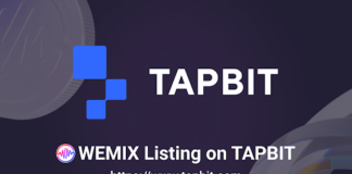 WEMIX Listed on US Cryptocurrency Exchange TAPBIT