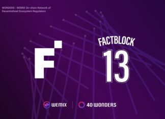 FACTBLOCK Joins WEMIX3.0 Mainnet’s Node Council Partners as WONDER 13