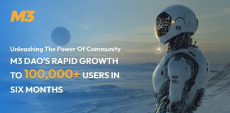 Unleashing the Power of Community: M3 DAO’s Rapid Growth to 100,000+ Users in Six Months