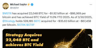 $1.9B Bitcoin Buy: Strategy Adds 22K BTC Ahead of Trump’s Tariff Date